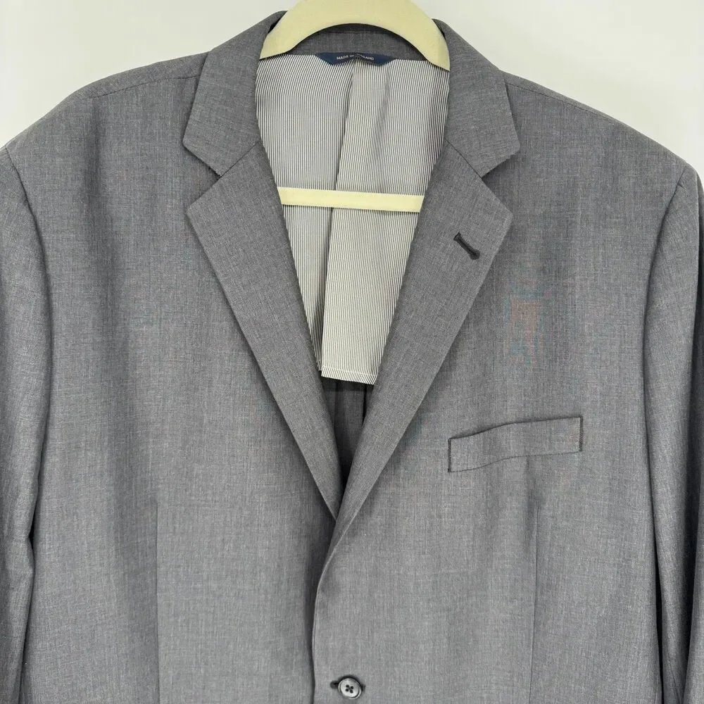 Brooks Brothers 1818 Fitzgerald Gray Wool-Blend Sport Coat – 48L / W42